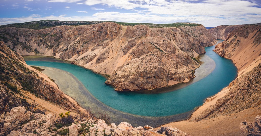 Aerial photo of Zrmanja river