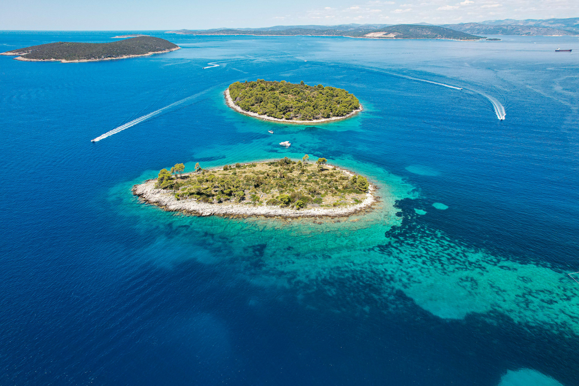 Aerial photo of Maslinica, Island Šolta